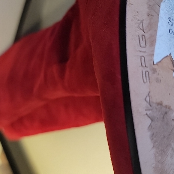 SUEDE VIA SPIGA SHANTI WINE BOOTS - Picture 10 of 13